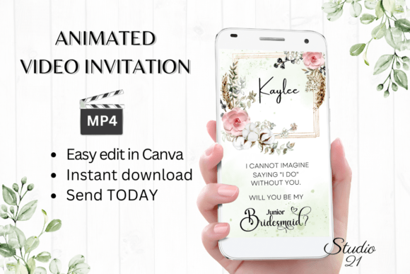 Boho Junior Bridesmaid W3122JM: A Font for Modern Event Branding