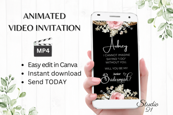 Boho Junior Bridesmaid W3127JM: A Font for Whimsical, Modern Design