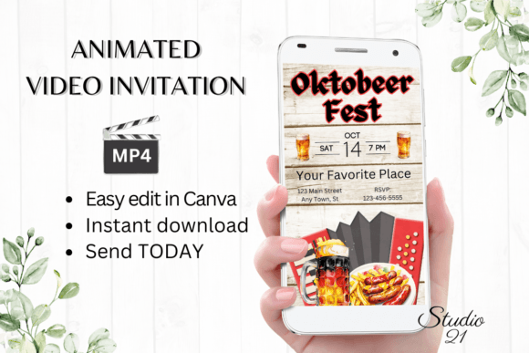 Digital Oktoberfest Invitation: A Lively Animated Evite