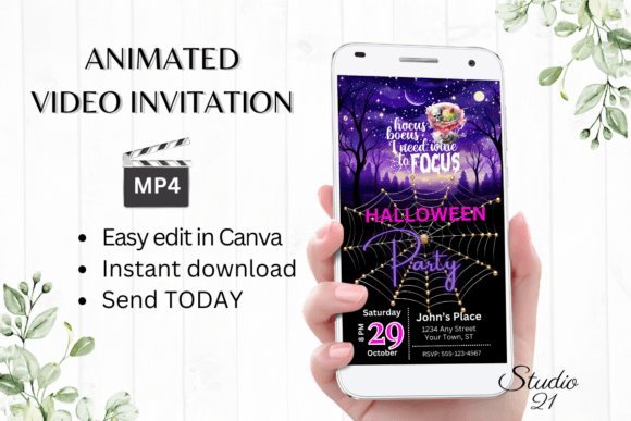 Instant Halloween Invites: Your Smartphone Halloween Party Invitation Template