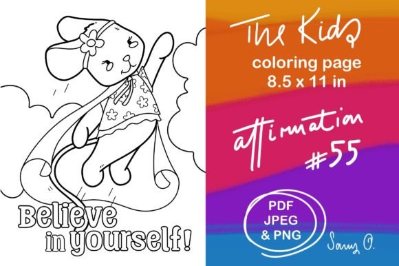 Mouse Affirmations Believe in Yourself: A Font with Heart