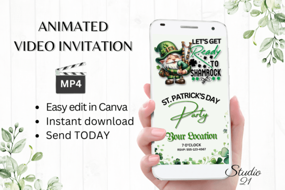 Saint Patrick's Day Invitation: Create & Share in Minutes