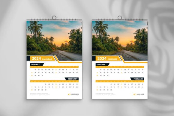 Streamline Your Year: The 2024 Wall Calendar Design Template